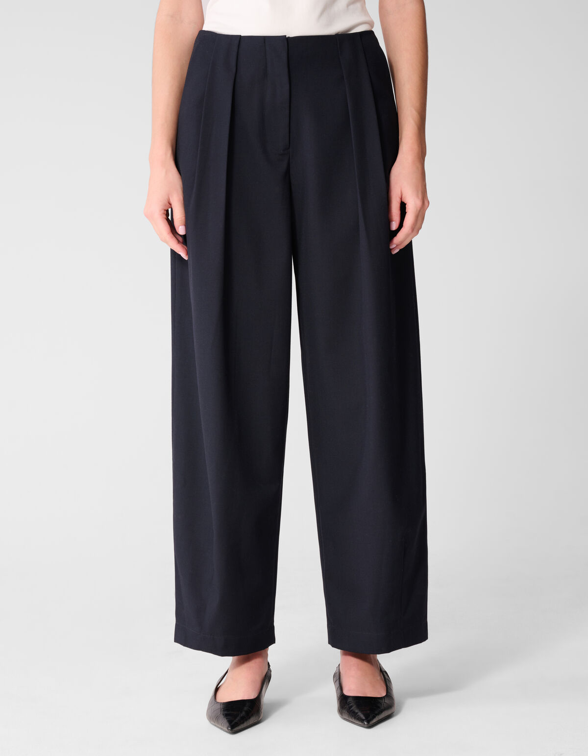 Plissierte Hose Dunkelblau Von Lonneke SHOEBY WOMEN