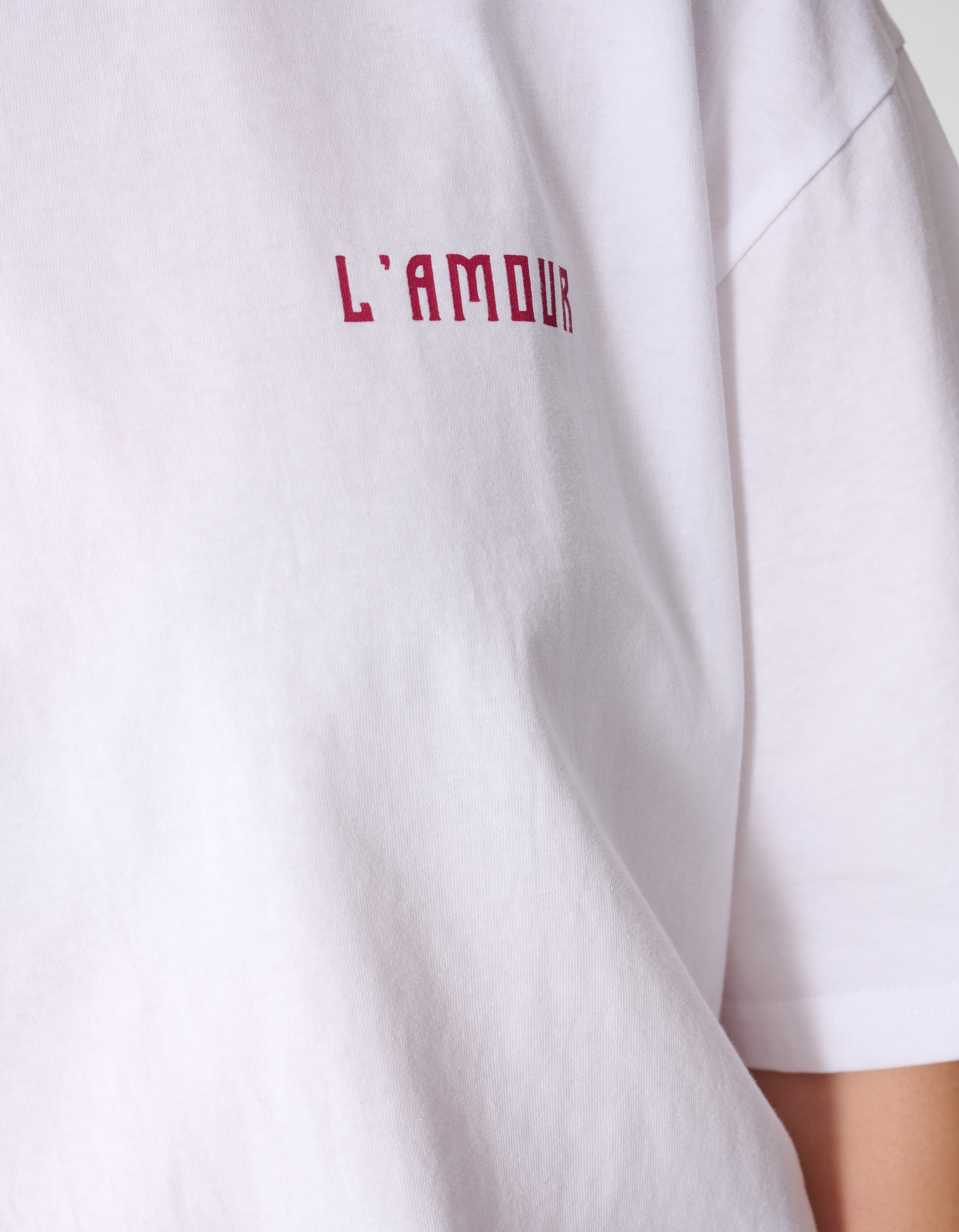 L'amour Artwork T-Shirt Wei&szlig; SHOEBY WOMEN