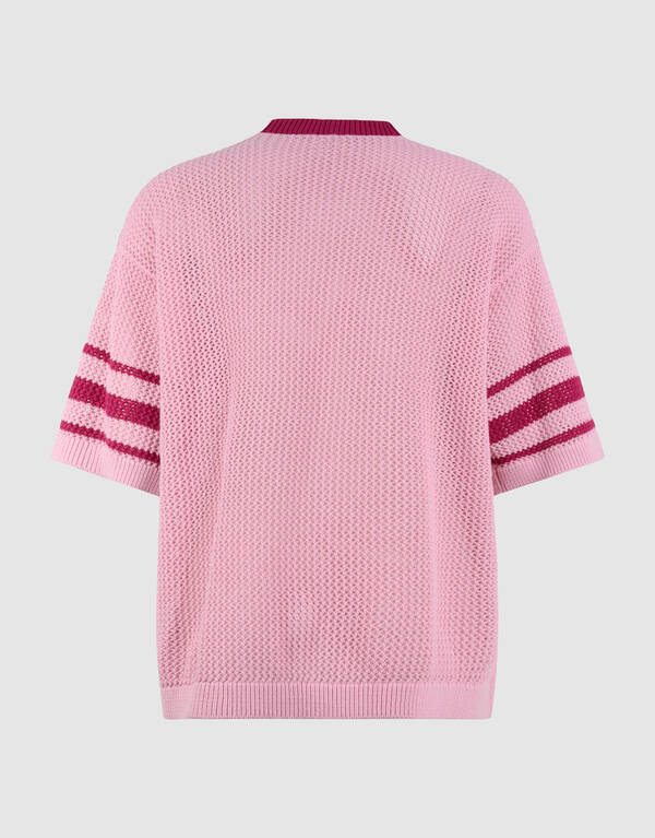 Oversized Baseball-T-Shirt Rosa SHOEBY WOMEN