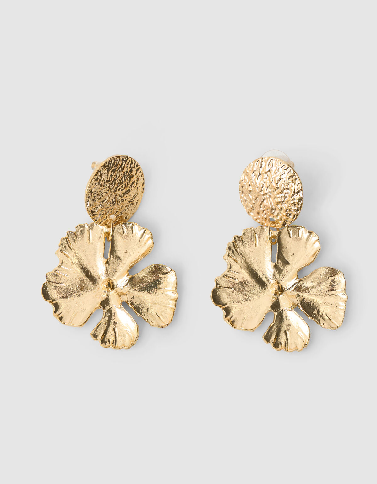 Hammer Blatt Ohrringe Gold SHOEBY ACCESSOIRES