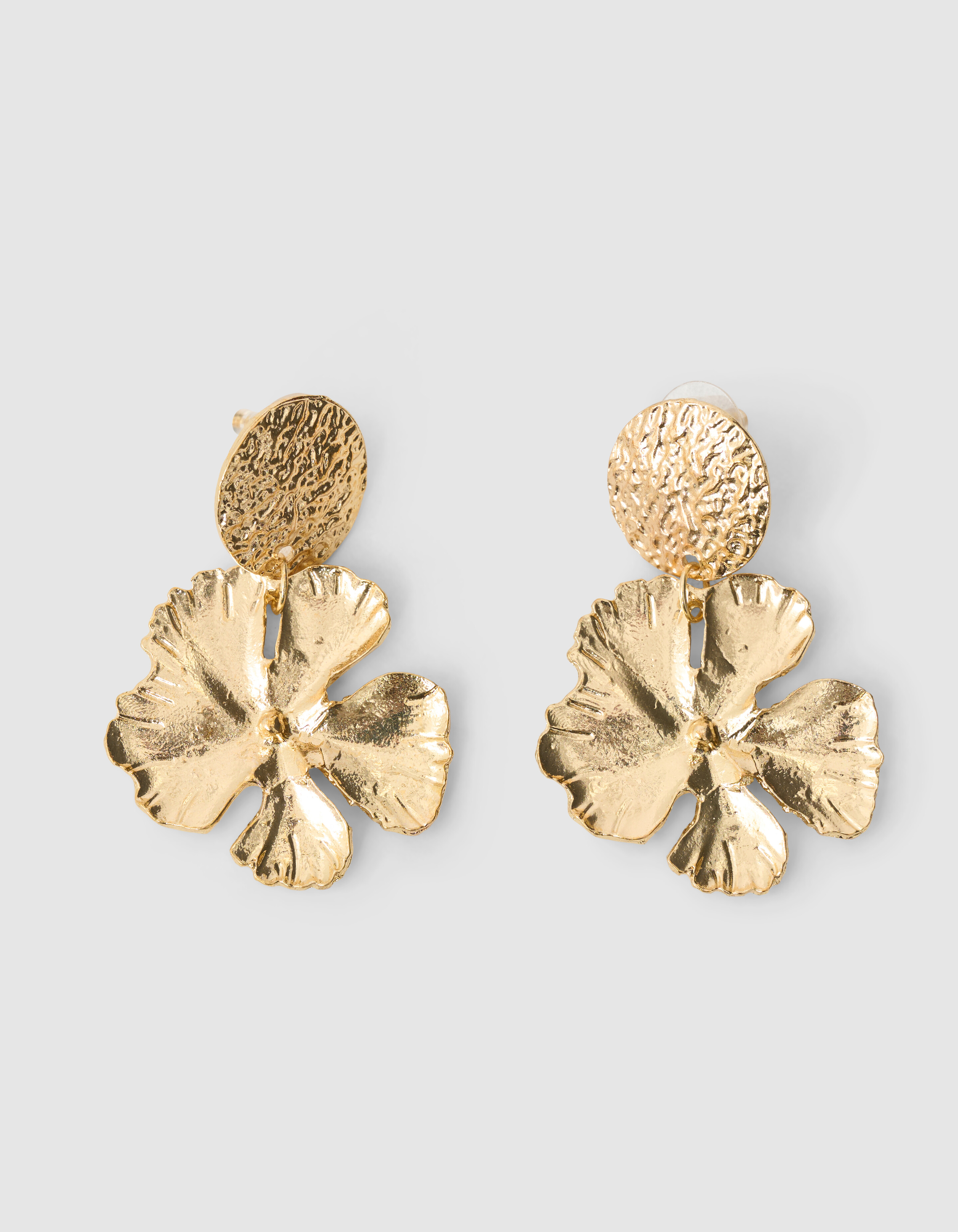 Hammer Blatt Ohrringe Gold SHOEBY ACCESSOIRES