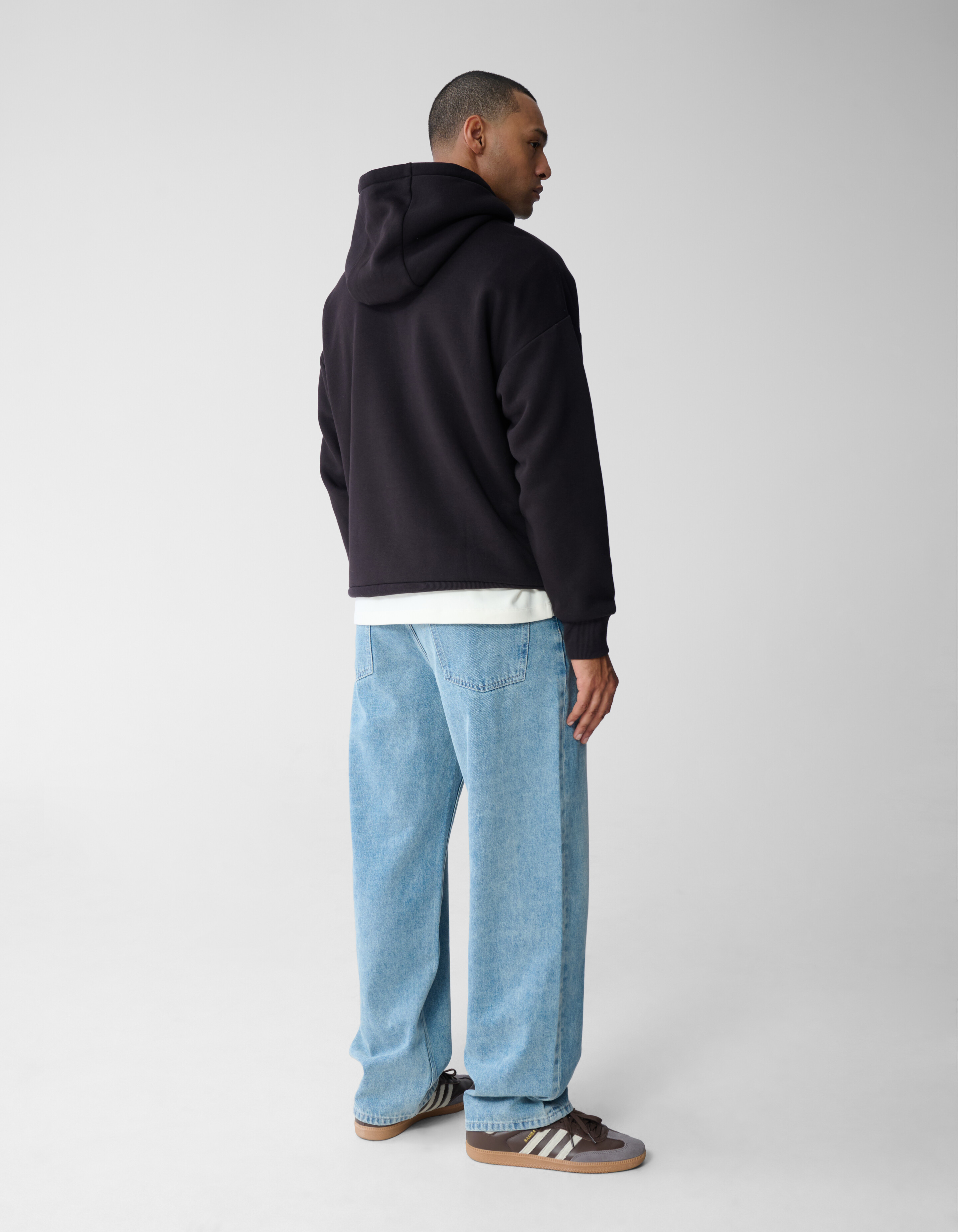 Label Sweat Hoodie Dunkelbraun SHOEBY MEN