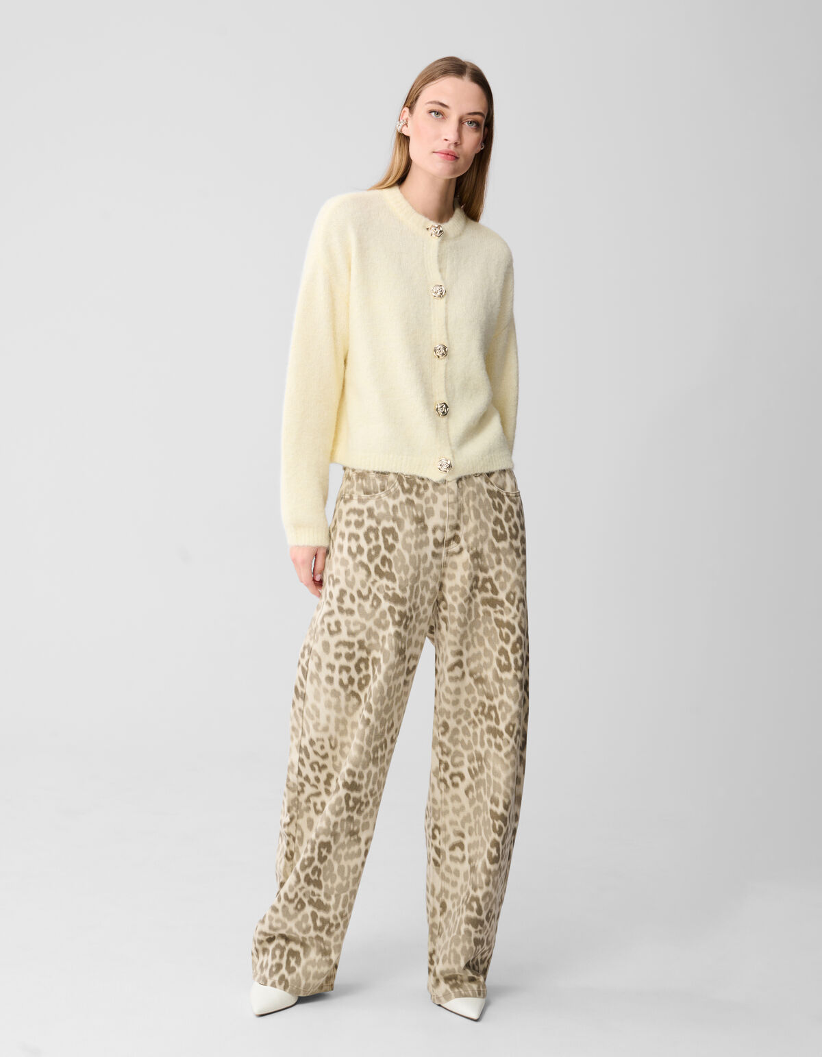 Fancy Button Weste Hellgelb SHOEBY WOMEN