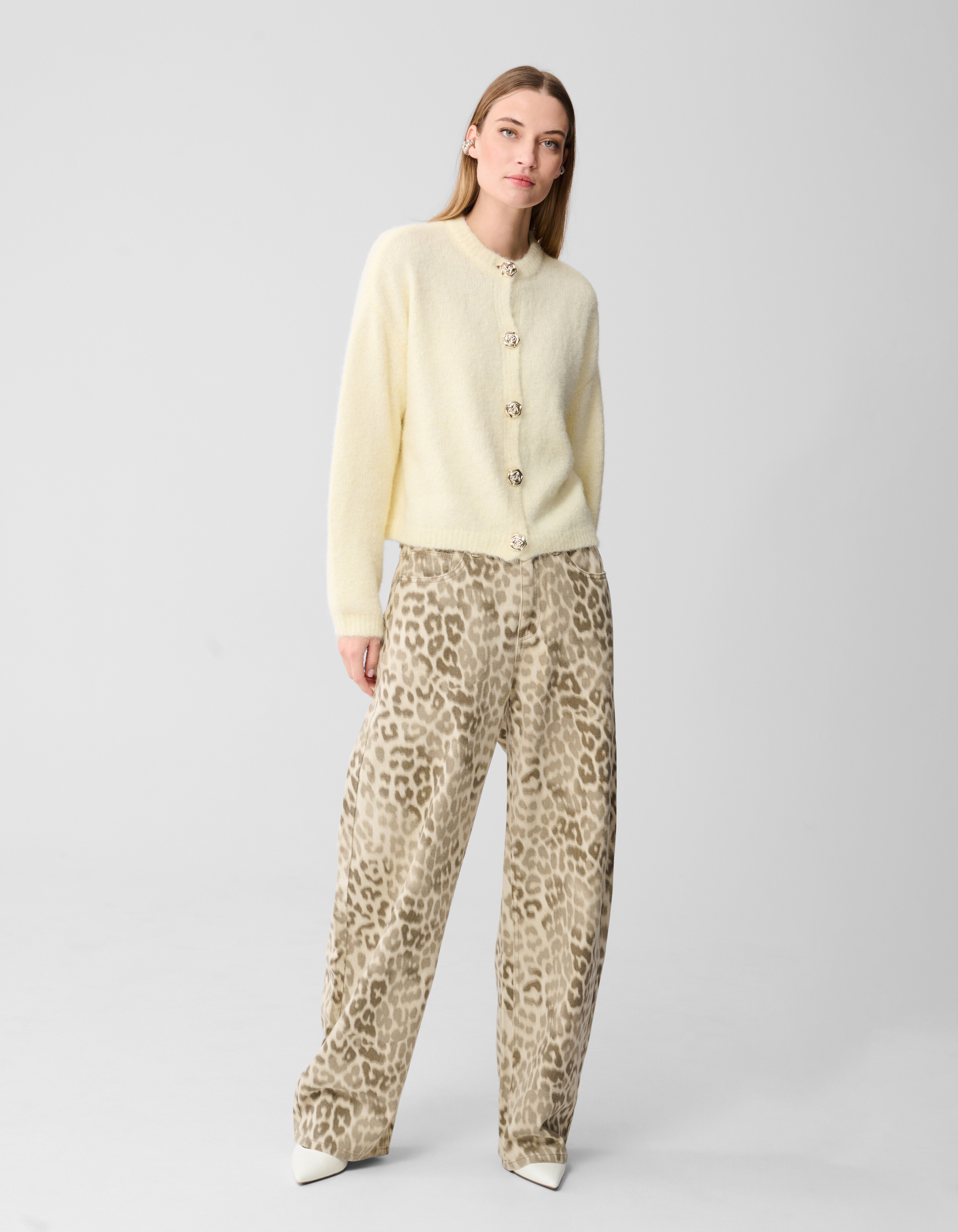 Fancy Button Weste Hellgelb SHOEBY WOMEN