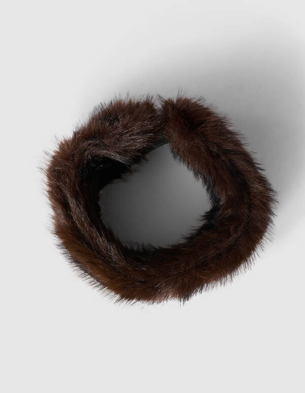 Fake-Fur-Haarband Dunkelbraun By Lonneke SHOEBY ACCESSOIRES
