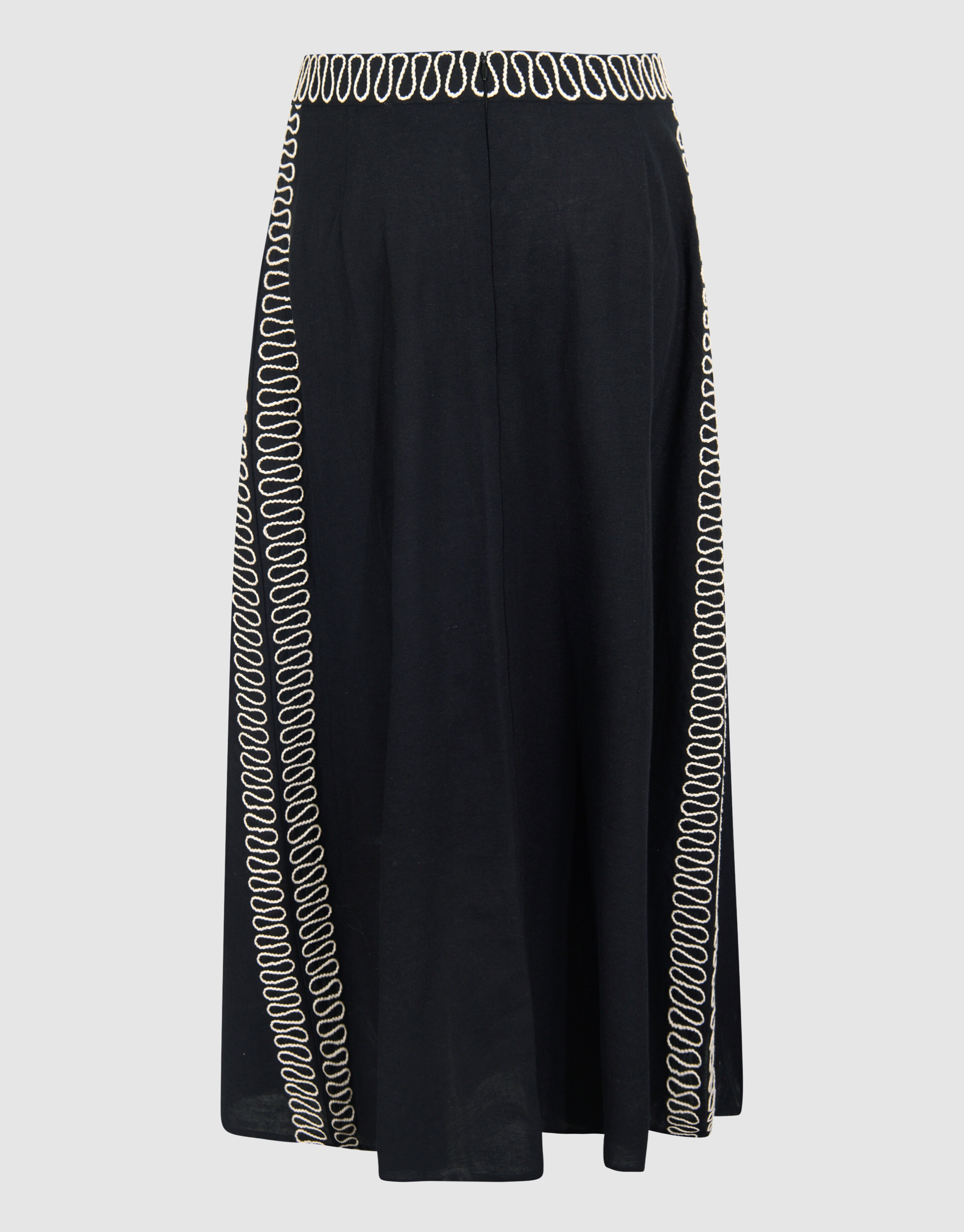 bestickte Maxirock Schwarz SHOEBY WOMEN