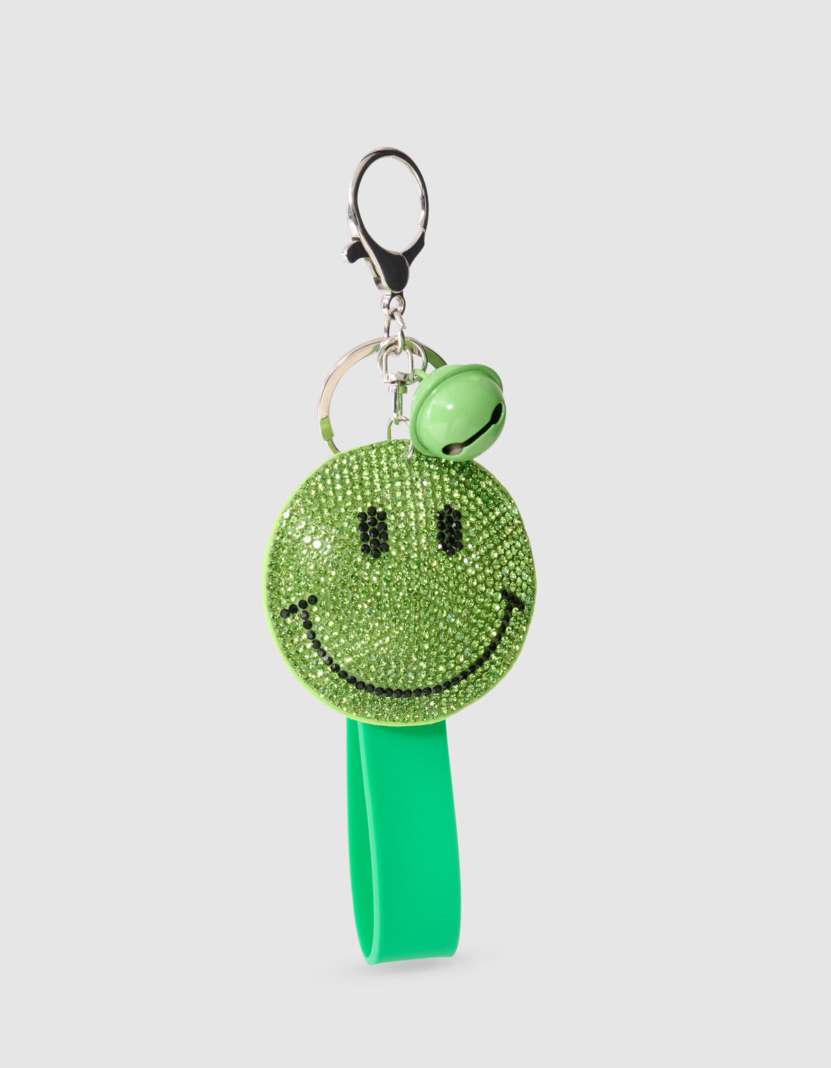 Strass Smile Schl&uuml;sselanh&auml;nger Gr&uuml;n SHOEBY ACCESSOIRES