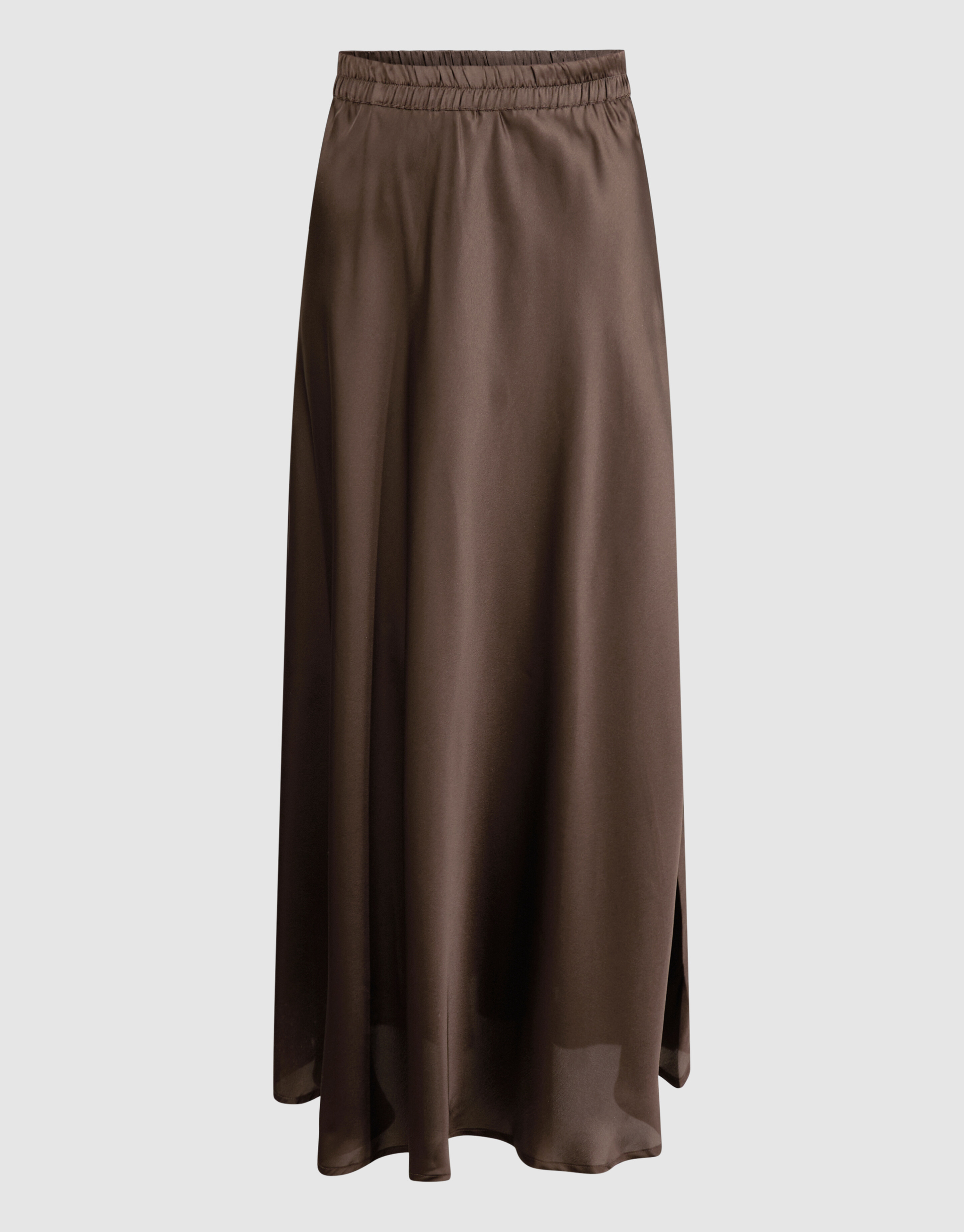 Satijnen Maxi Rok Donkerbruin SHOEBY WOMEN