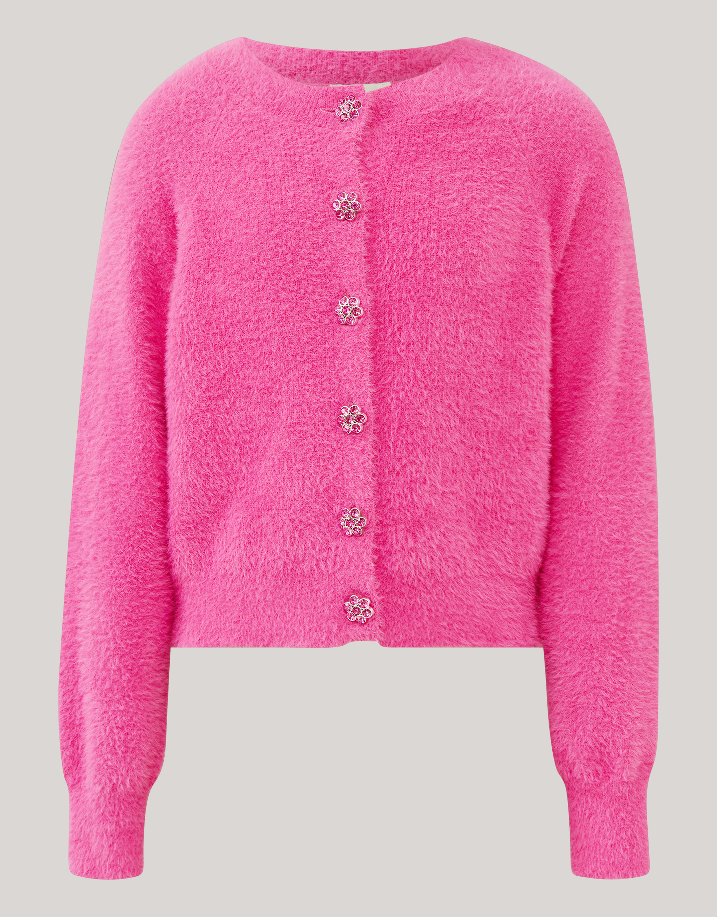 Pelzige Strickjacke Rosa von Lizzy SHOEBY GIRLS