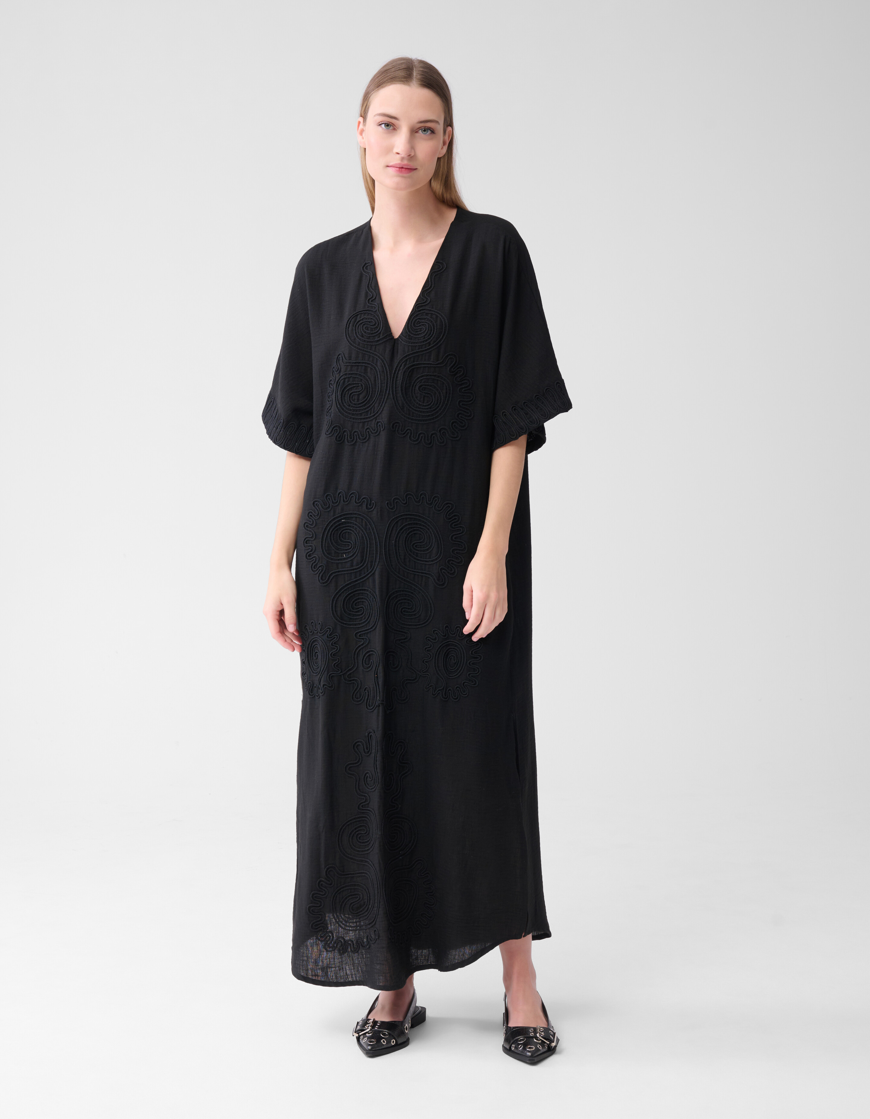 Tonales Maxikleid Schwarz von Lonneke SHOEBY WOMEN