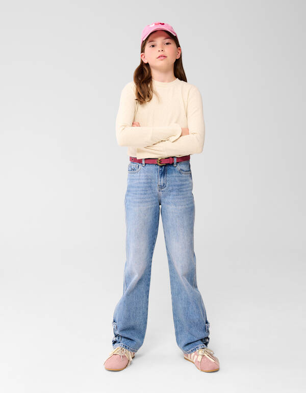 Strass Longsleeve Top Off-White SHOEBY GIRLS