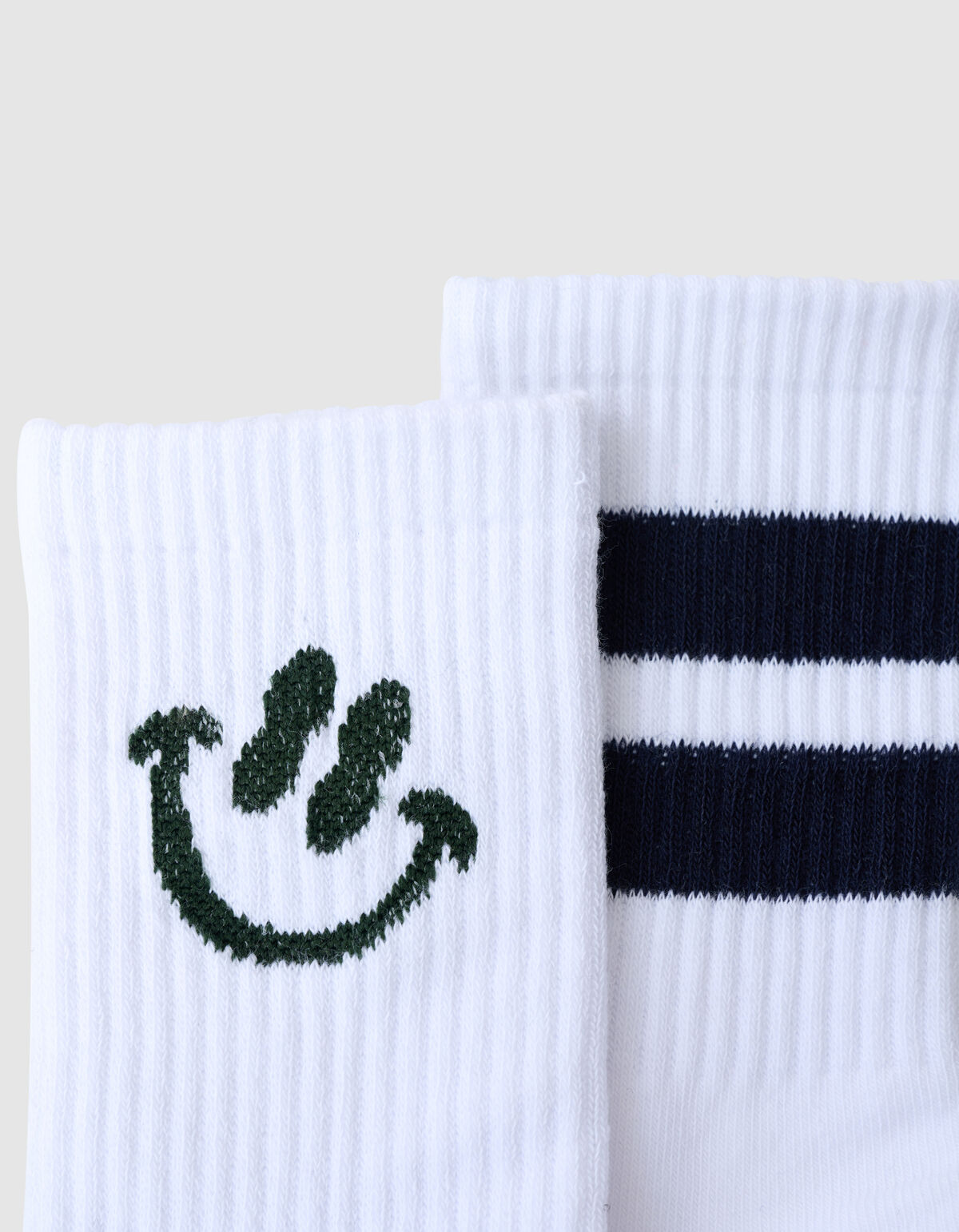 Gestreifte Socken Wei&szlig; SHOEBY ACCESSOIRES