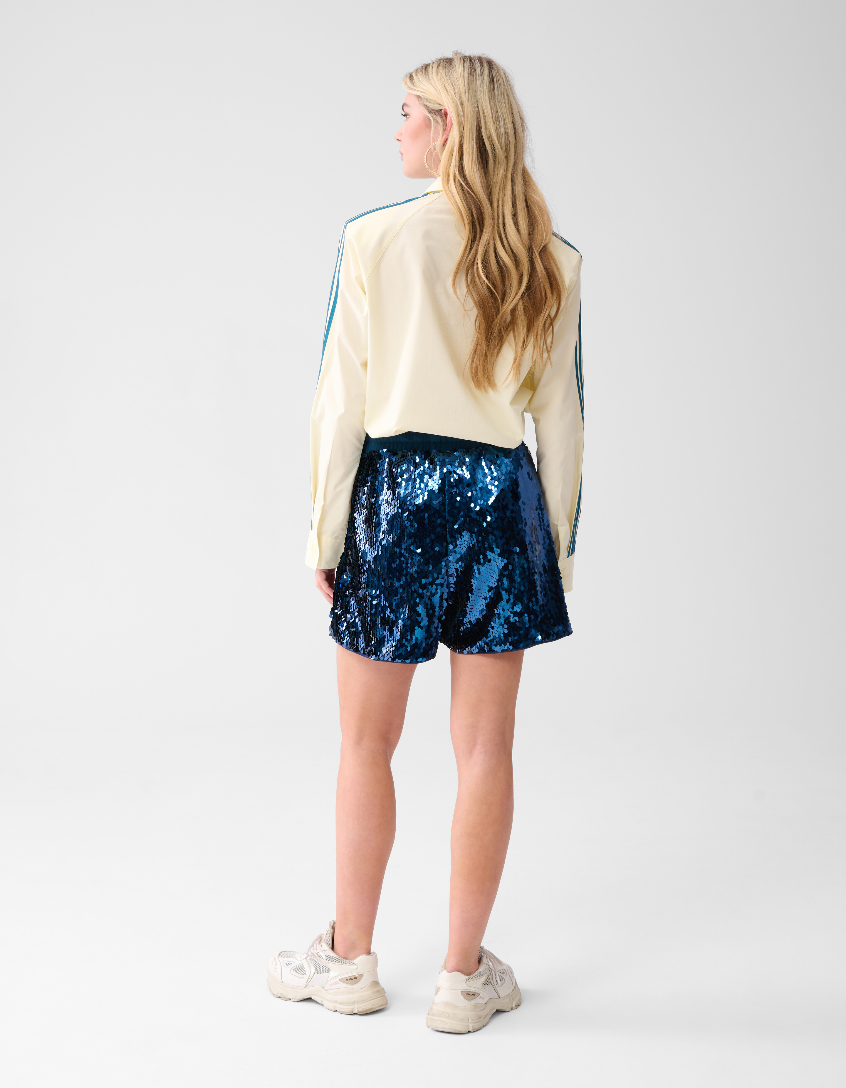 Pailletten Short Blau SHOEBY WOMEN