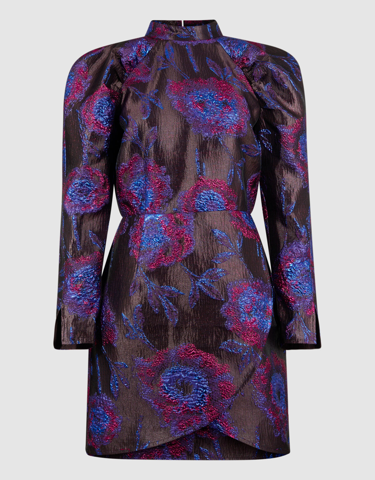 Jacquard-Minikleid Lila/Schwarz SHOEBY WOMEN