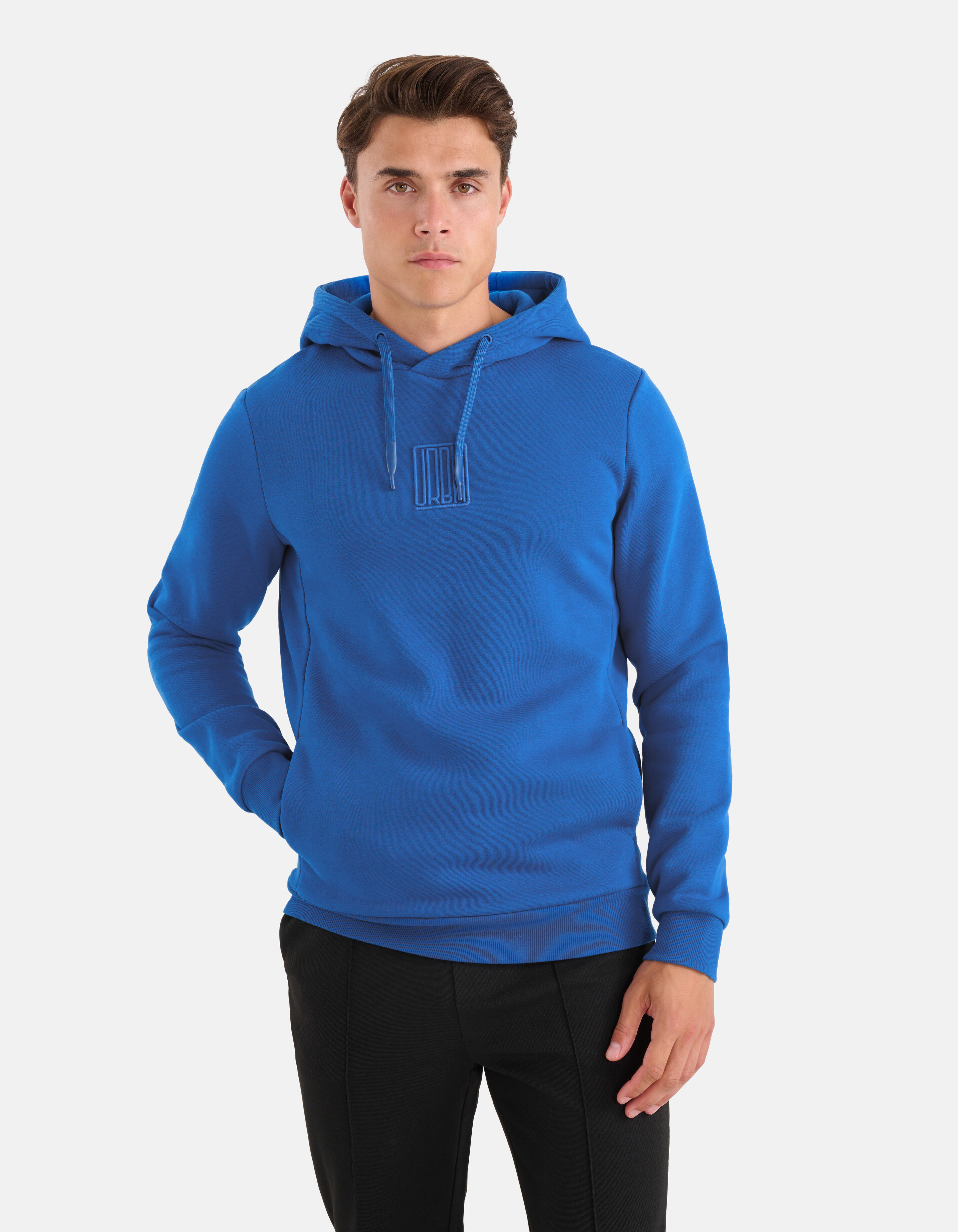 Stickerei Hoodie Blau SHOEBY MEN