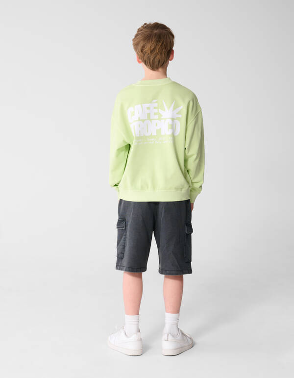 L&auml;ssige Cargo-Shorts Dunkelgrau SHOEBY BOYS