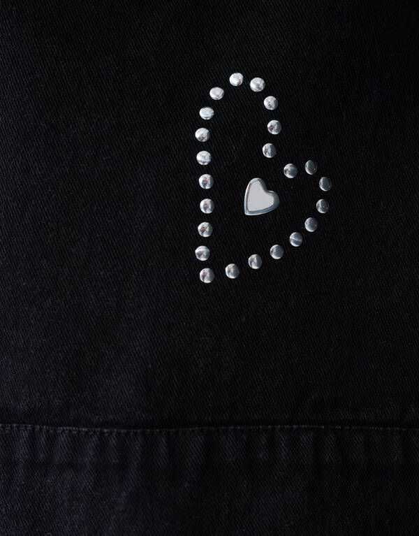 R&uuml;schen-Ohrstecker Jack Dunkelgrau SHOEBY GIRLS