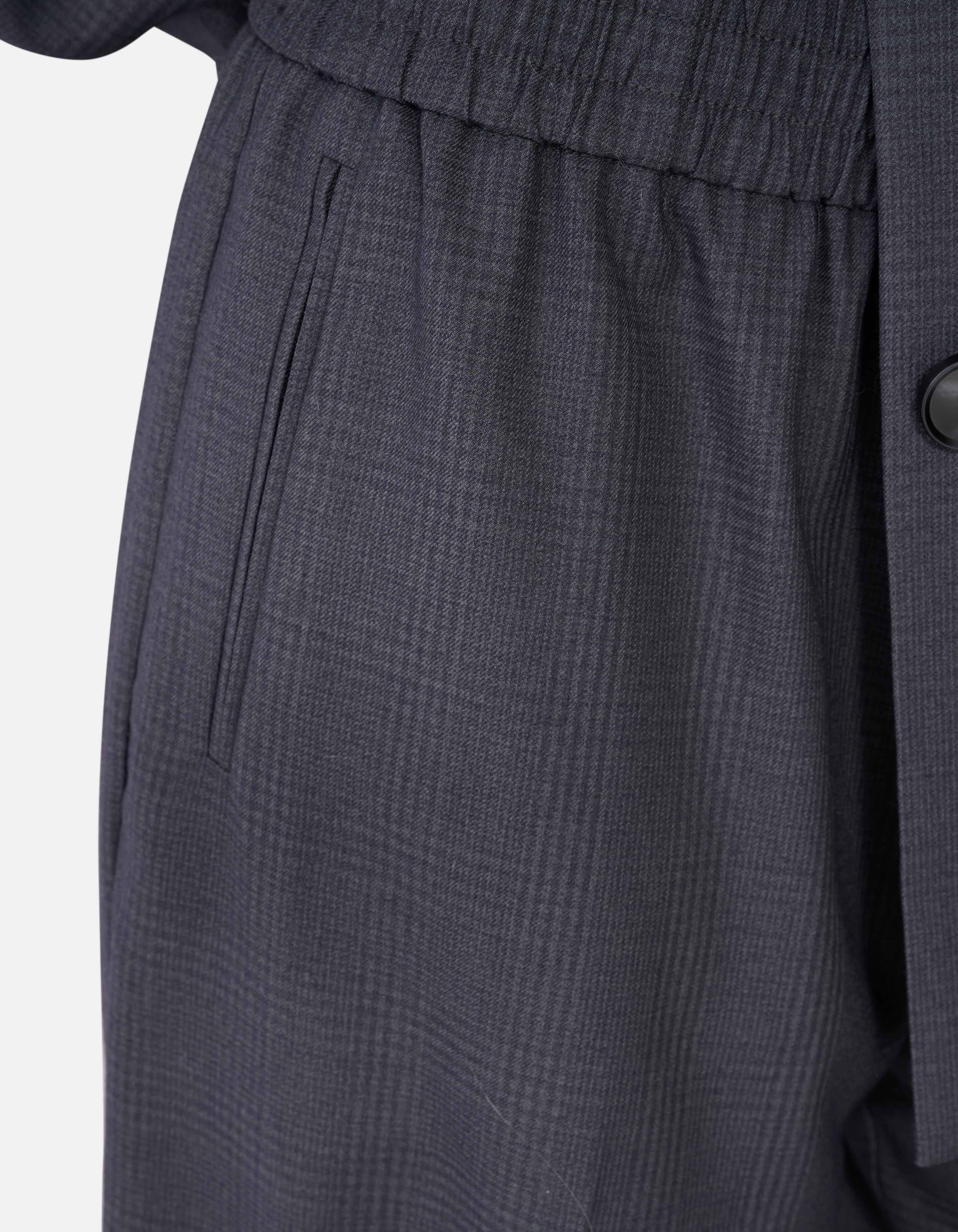 Karierte Wide-Leg-Hose Dunkelgrau SHOEBY WOMEN