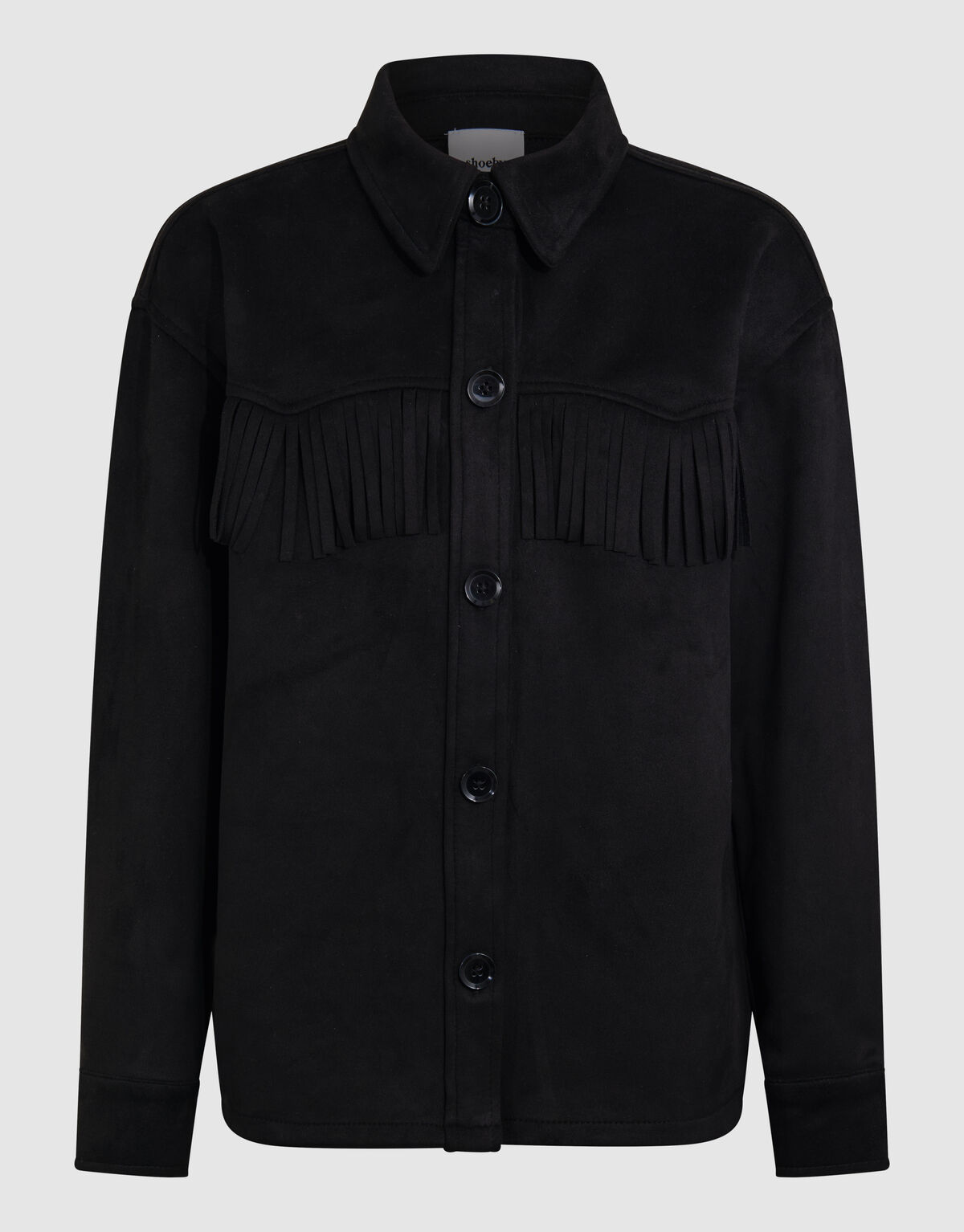 Wildlederbluse Schwarz SHOEBY GIRLS
