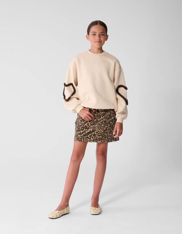Velvet Leopard Mini Rock Braun SHOEBY GIRLS