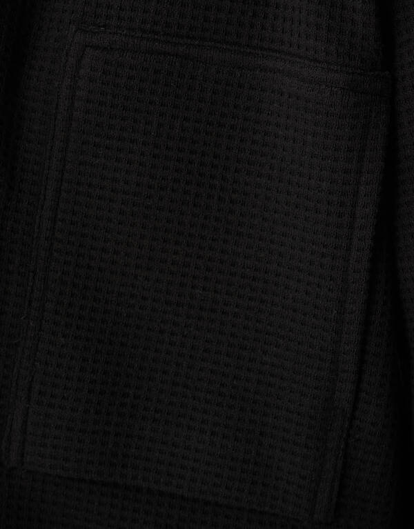 Waffle Overshirt Schwarz SHOEBY MEN