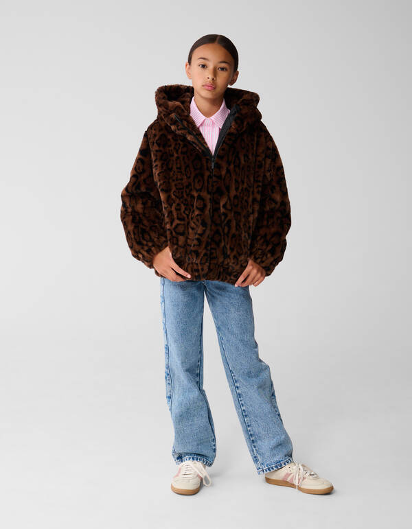 F&uuml;r Leopard Jas Braun SHOEBY GIRLS