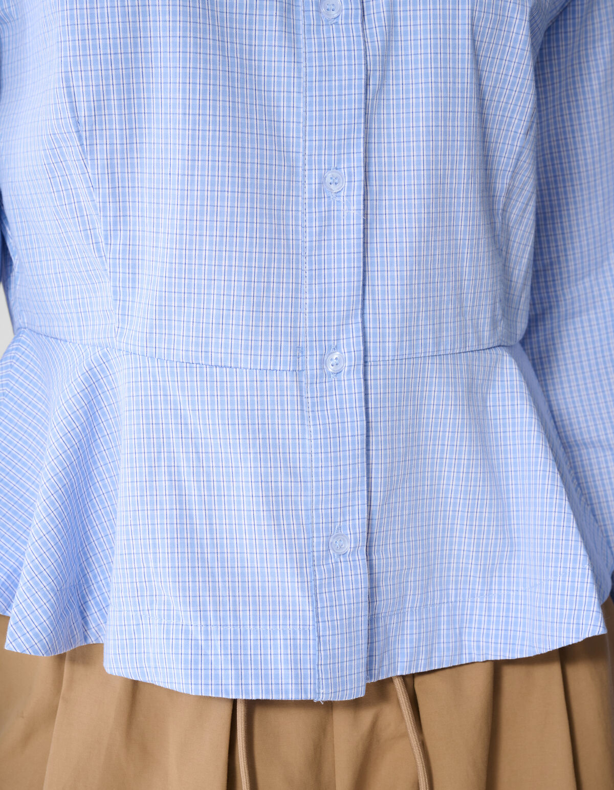 Popeline-Bluse mit Sch&ouml;&szlig;chen Blau SHOEBY WOMEN