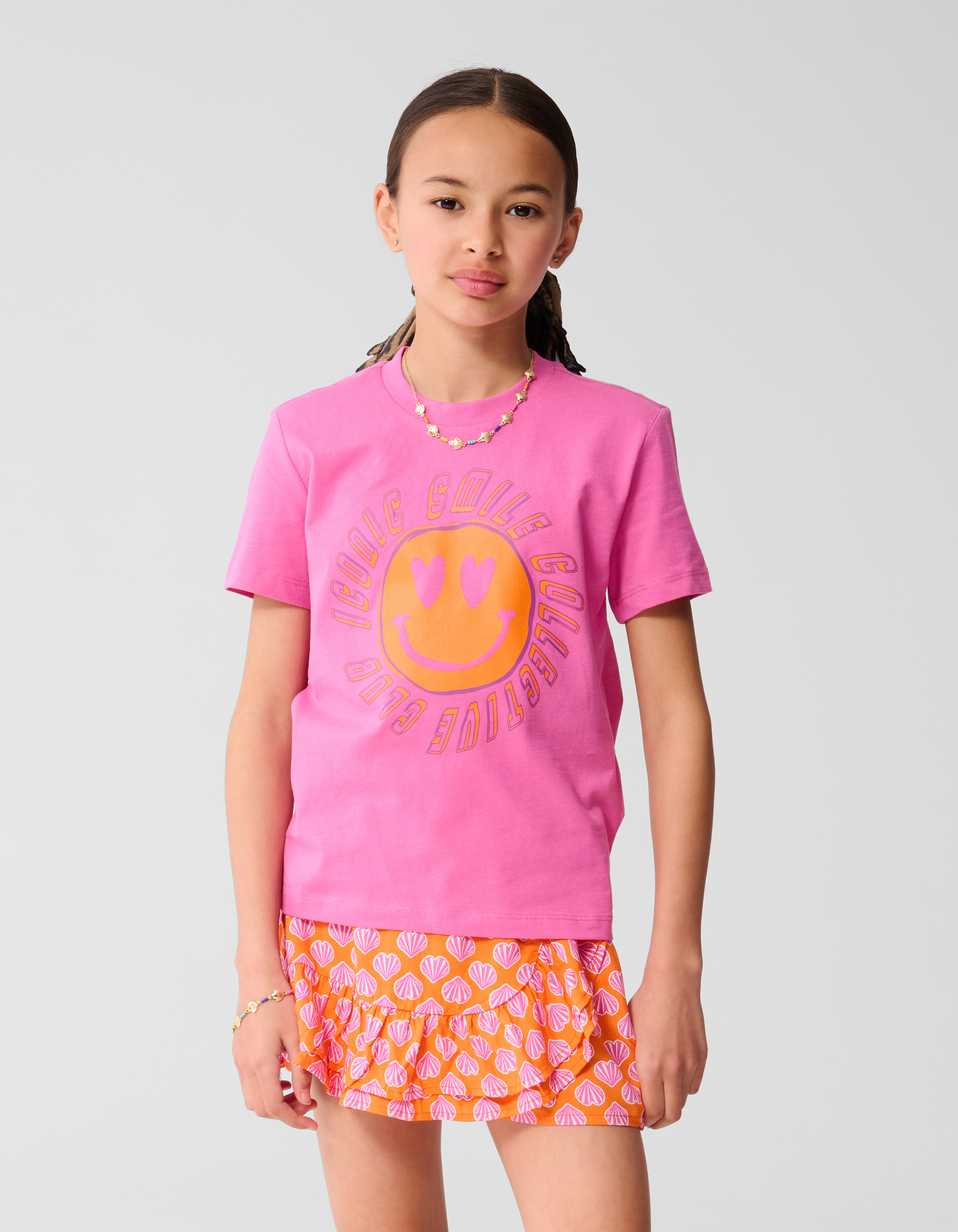 Smile Artwork T-Shirt Rosa SHOEBY GIRLS