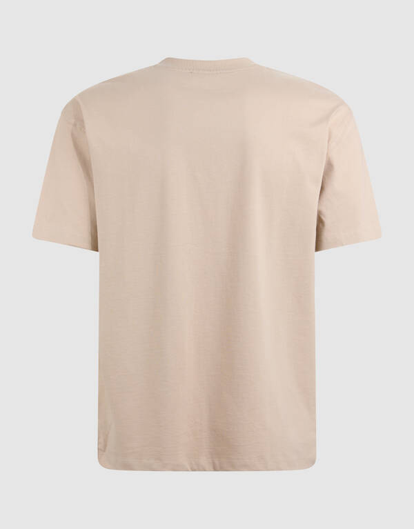 Flock Line Kunstwerk T-shirt Zand SHOEBY MEN