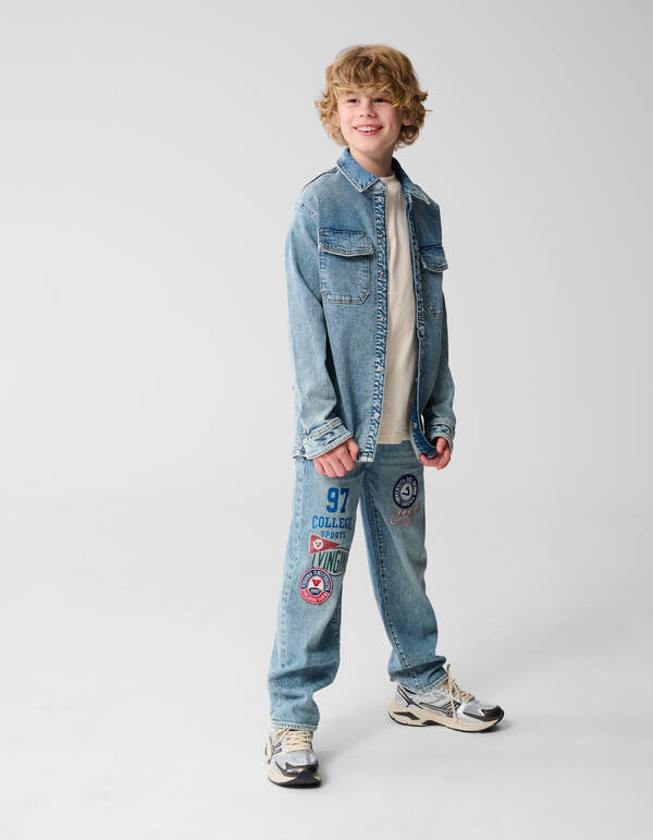 Denim Overshirt Lichtblau SHOEBY BOYS