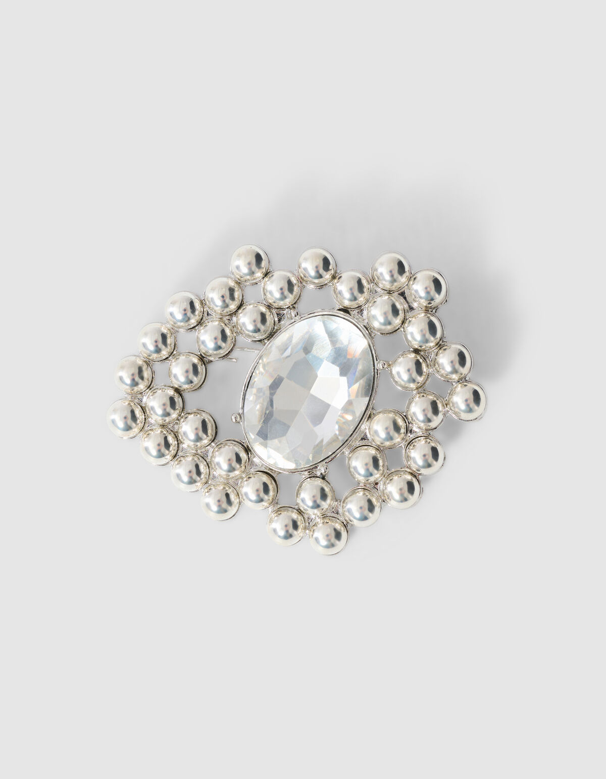 Klassische Brosche Silber SHOEBY ACCESSOIRES