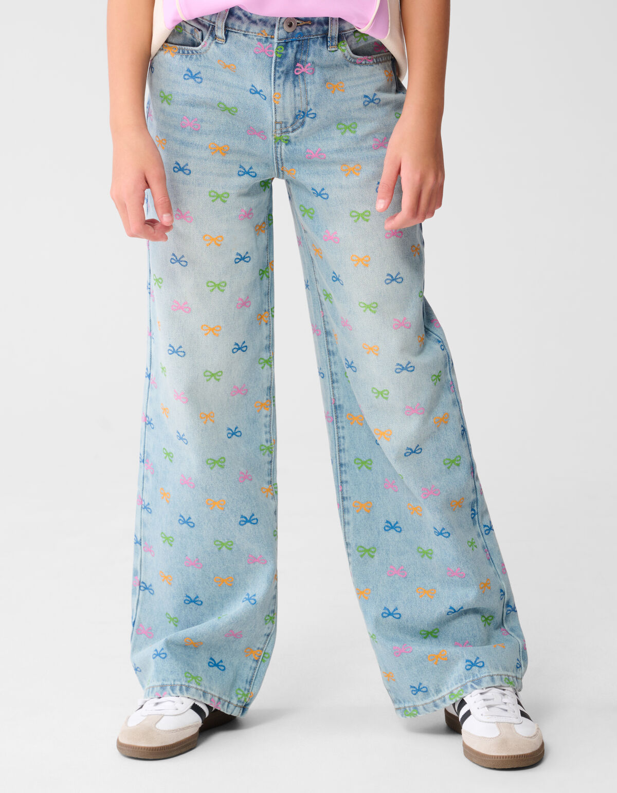 Strik Wide Leg Fit Jeans Blau SHOEBY GIRLS