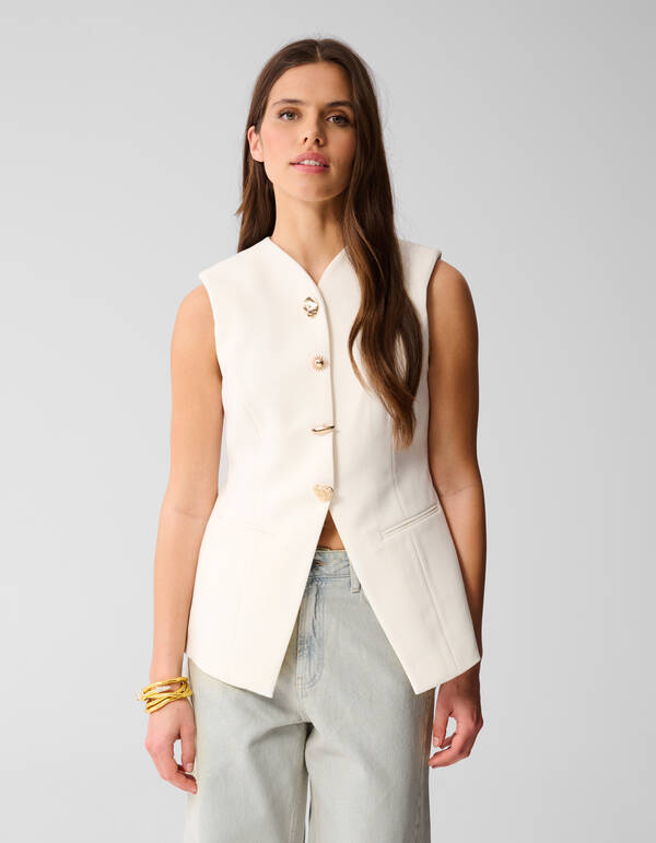 Sanduhr-Gilet Off White SHOEBY WOMEN