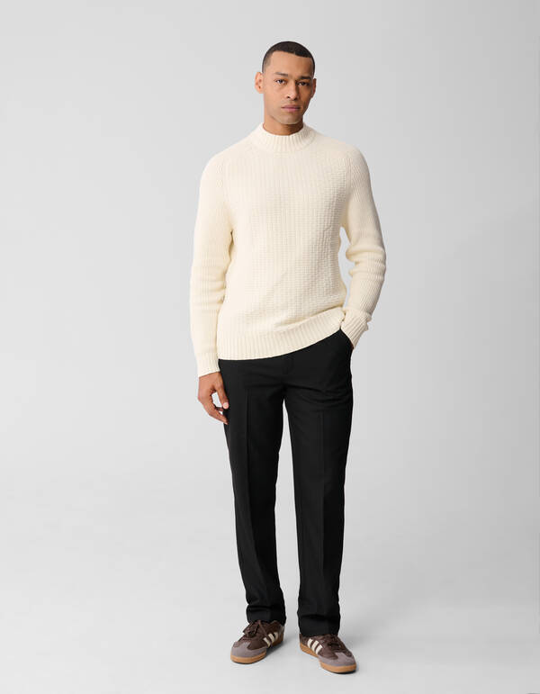 Struktur-Strickpullover Off White SHOEBY MEN
