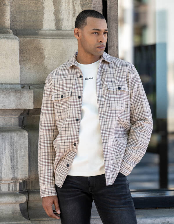 Ruiten Overshirt Sand SHOEBY MEN