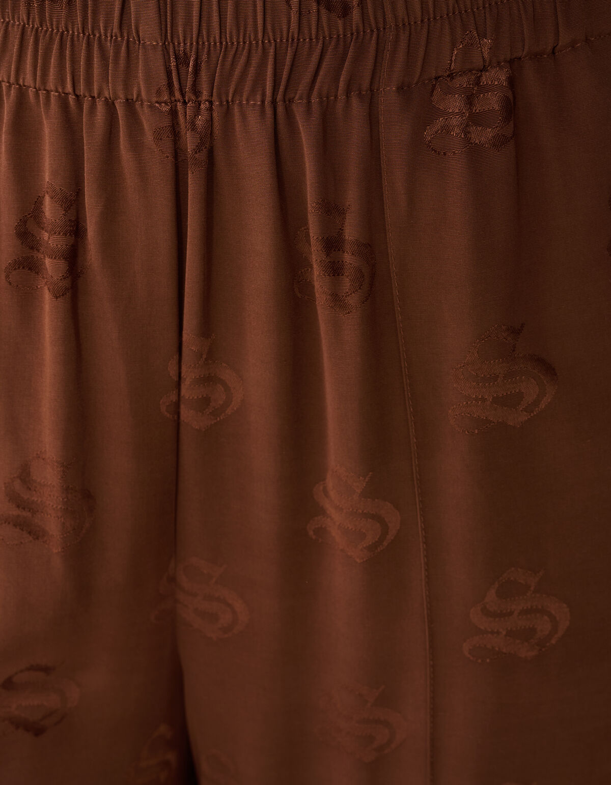 Logo Jacquard Hose Braun SHOEBY WOMEN