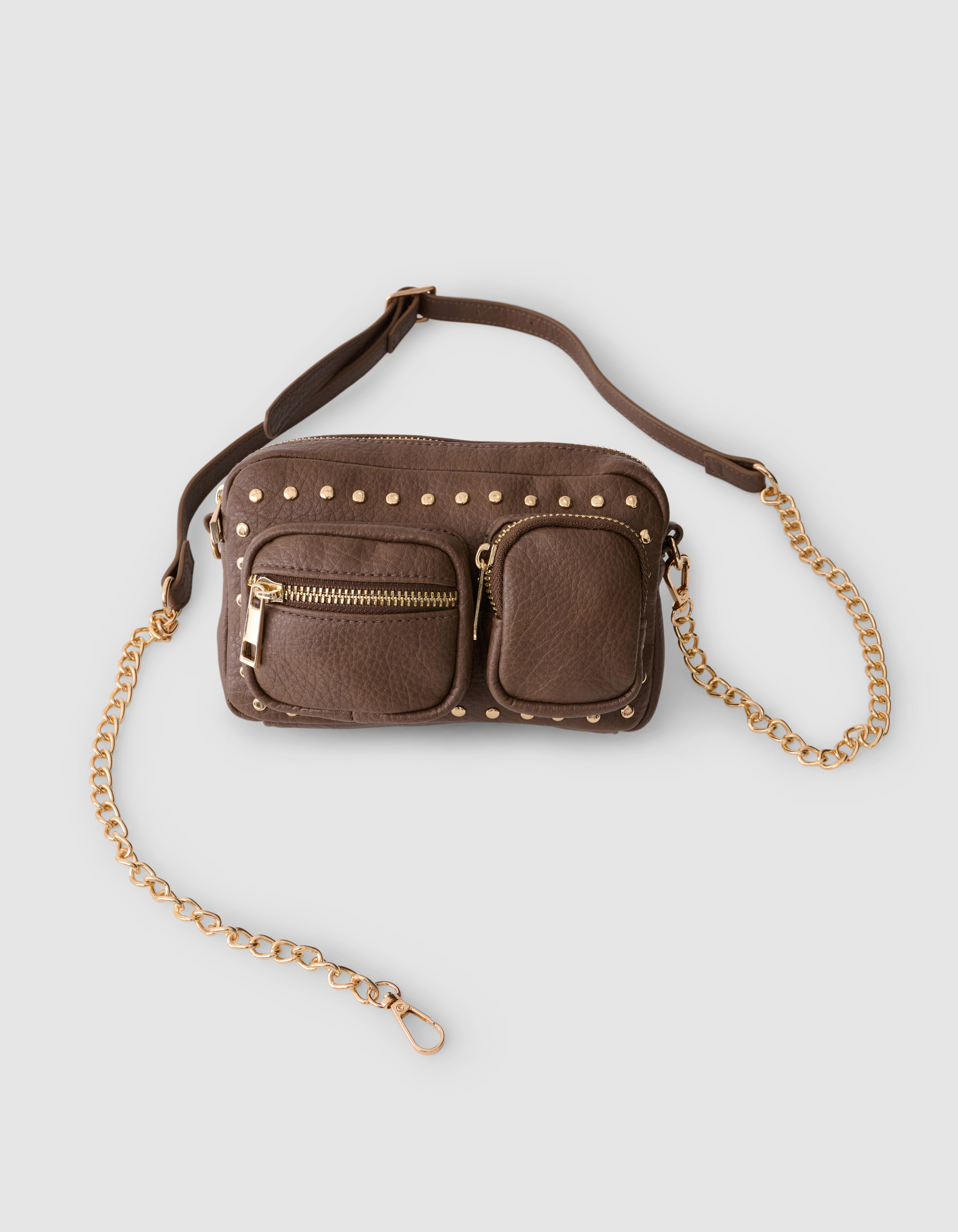 Stud Pocket Bag Brown SHOEBY ACCESSOIRES
