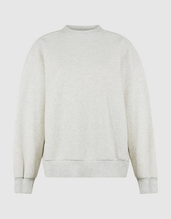 Pullover mit Schn&uuml;rung in Hellgrau SHOEBY WOMEN