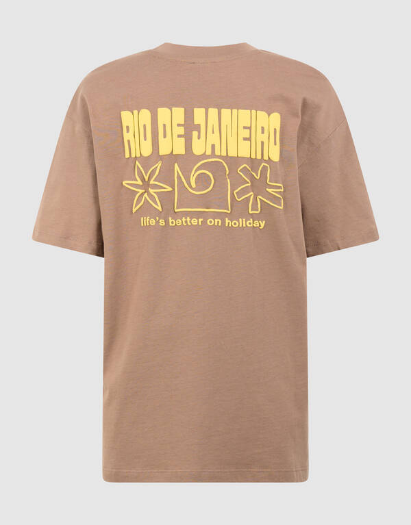 Holiday Artwork T-Shirt Hellbraun SHOEBY BOYS