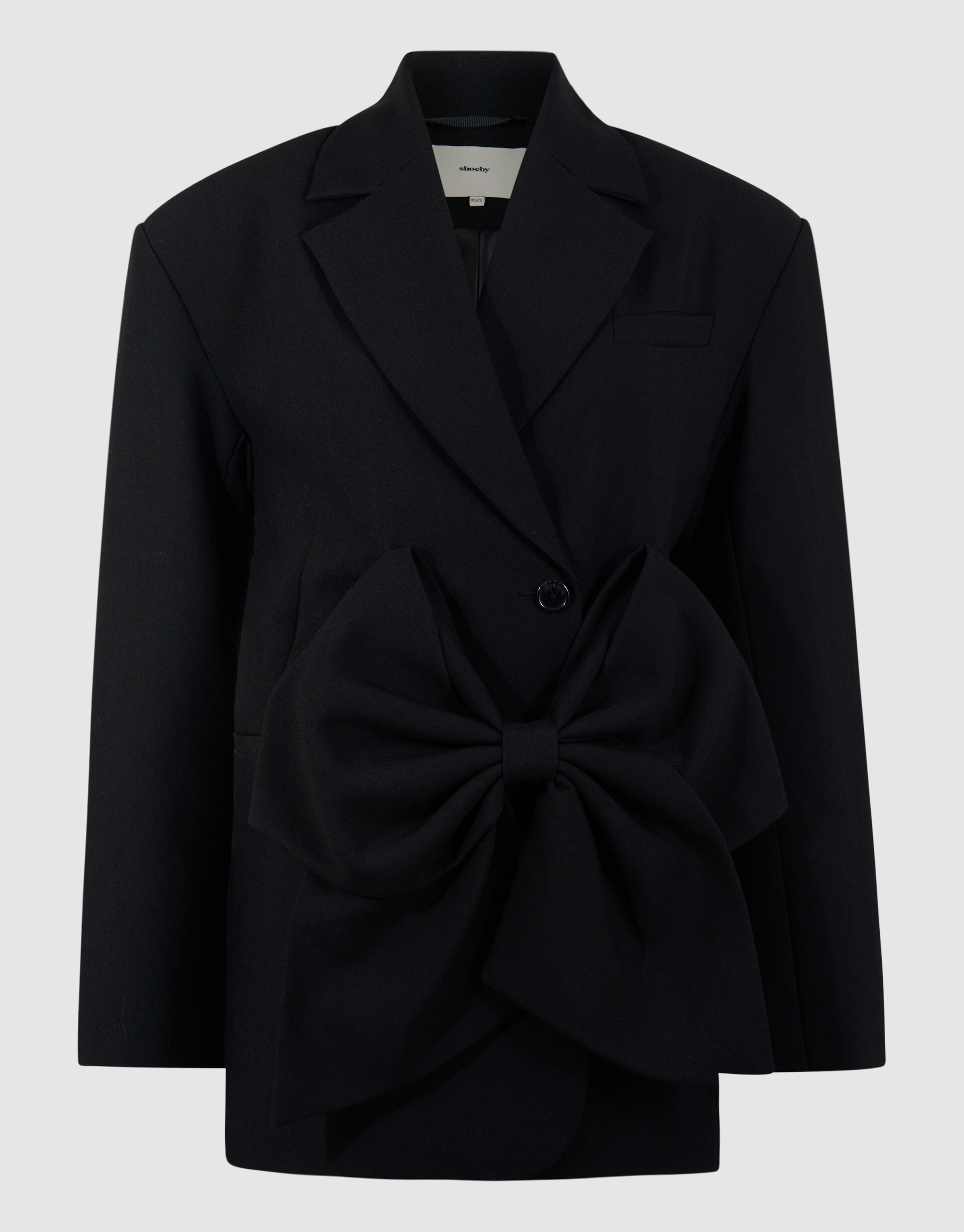 Oversized-Blazer-Kleid mit Krawatte, schwarz SHOEBY WOMEN