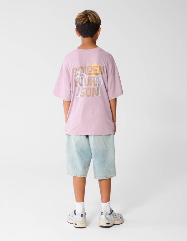 Golden Hour Artwork T-Shirt Hellviolett SHOEBY BOYS
