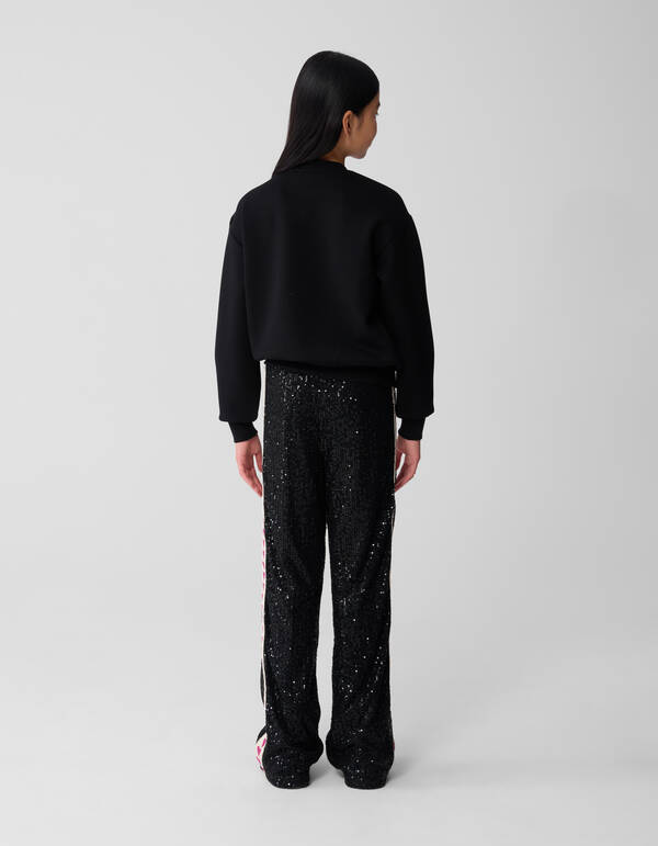 Big Strik Pullover Schwarz SHOEBY GIRLS