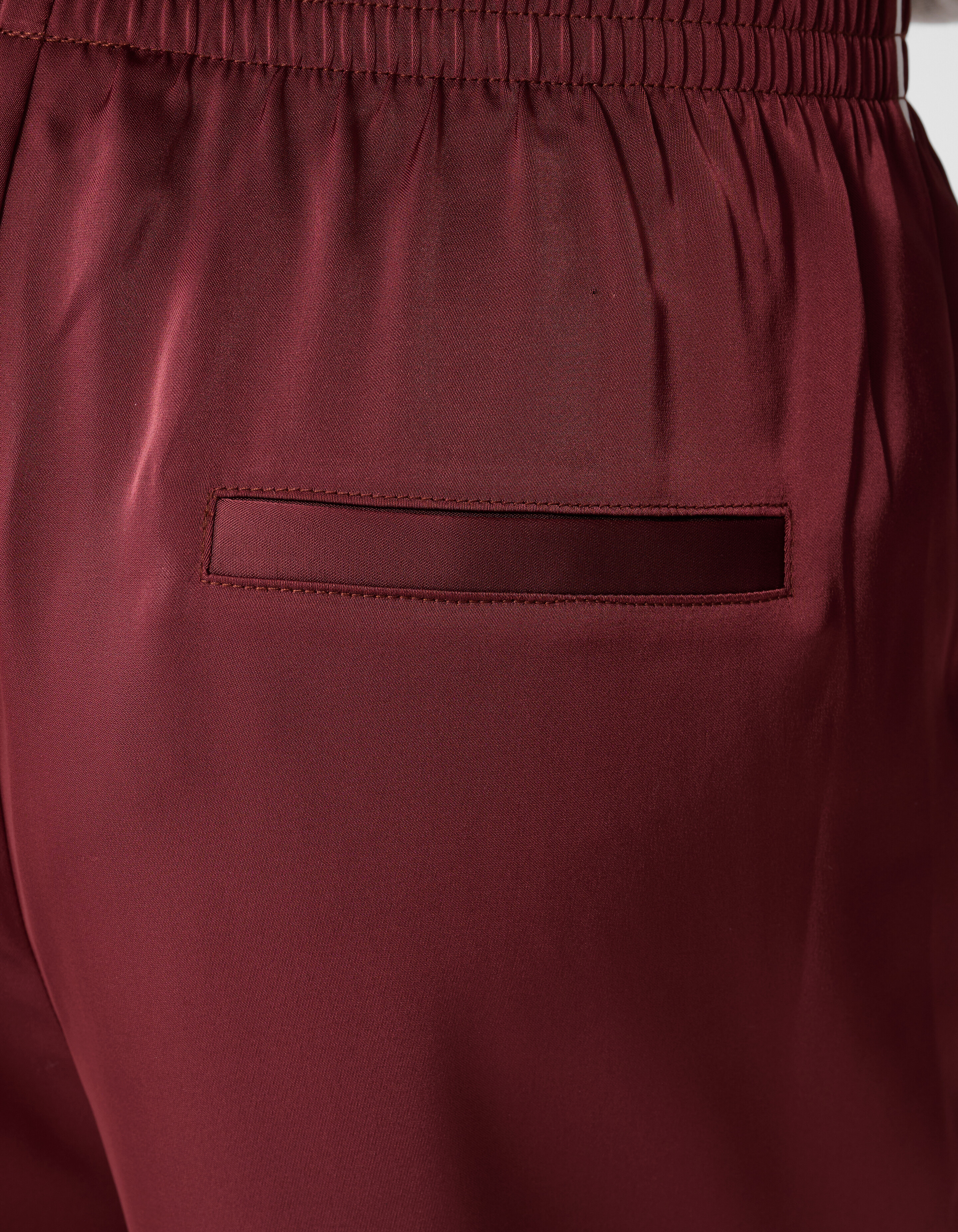 Satin-Kontrast-Jogger Dunkelrot SHOEBY WOMEN