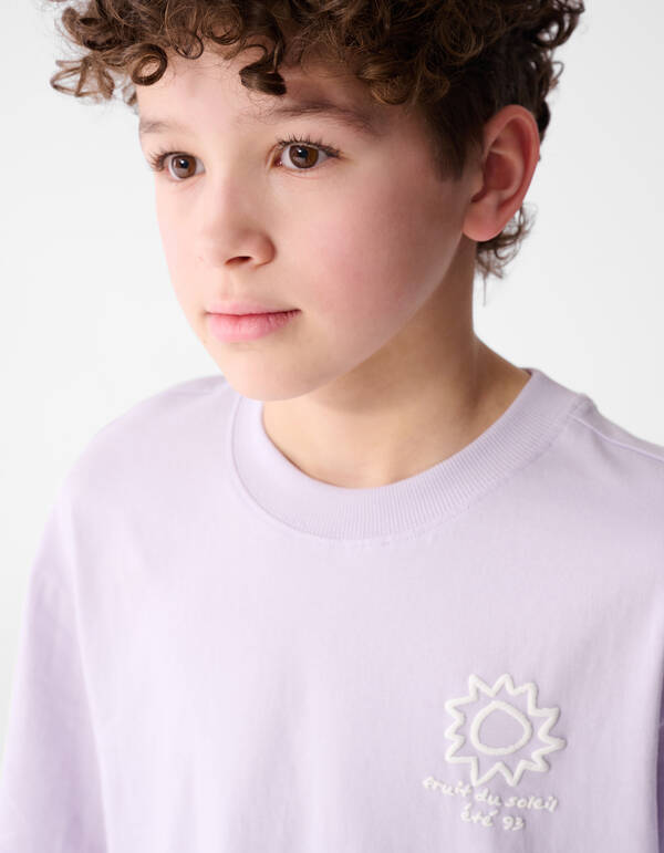 Soleil Artwork T-Shirt Helllila SHOEBY BOYS