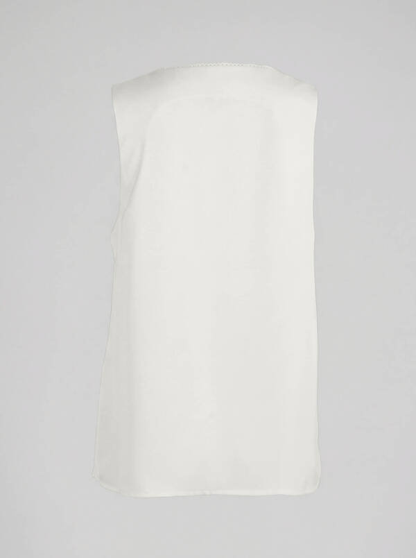 Satin-Top in gebrochenem Wei&szlig; SHOEBY WOMEN