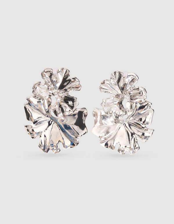 Hammerd Flower Ohrringe Silber SHOEBY ACCESSOIRES