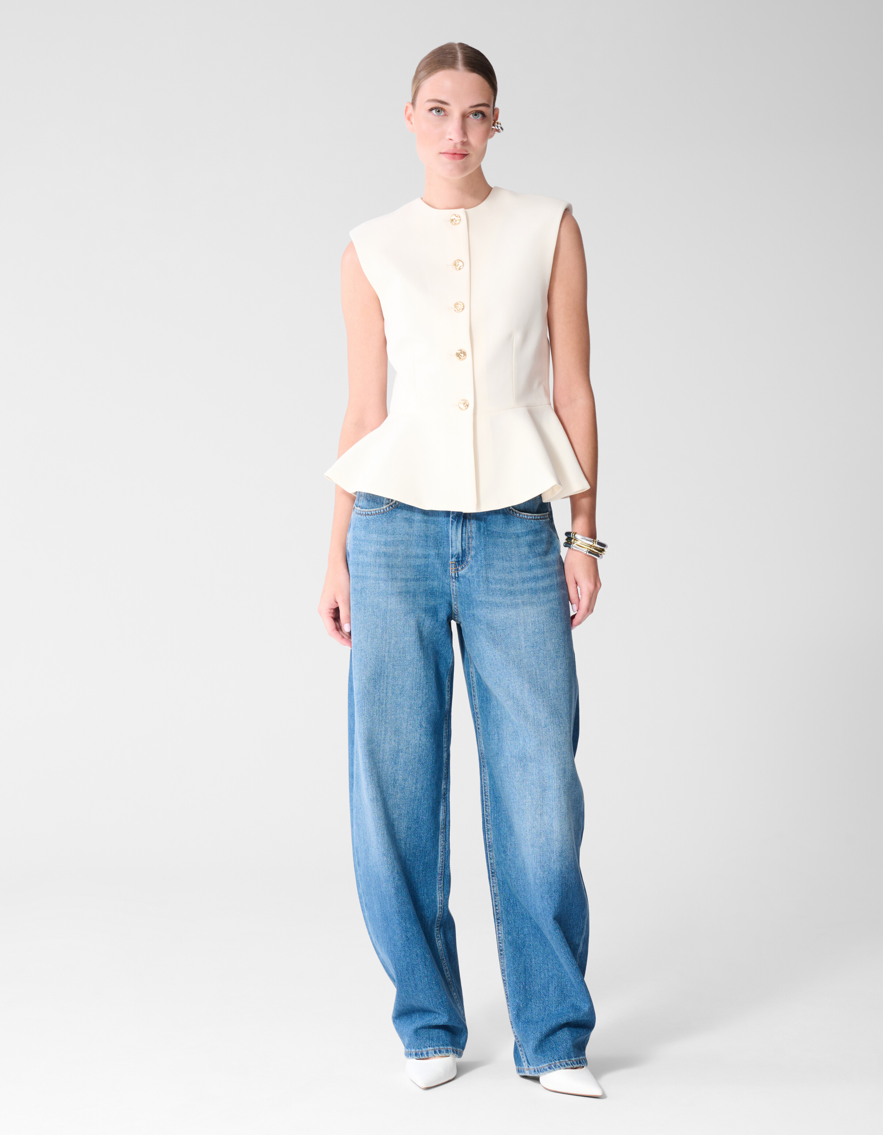 Jeans im Barrel-Fit Dunkelblau SHOEBY WOMEN