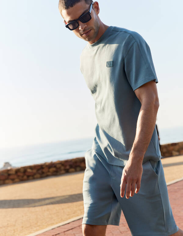 Spark Label T-Shirt Blau SHOEBY MEN
