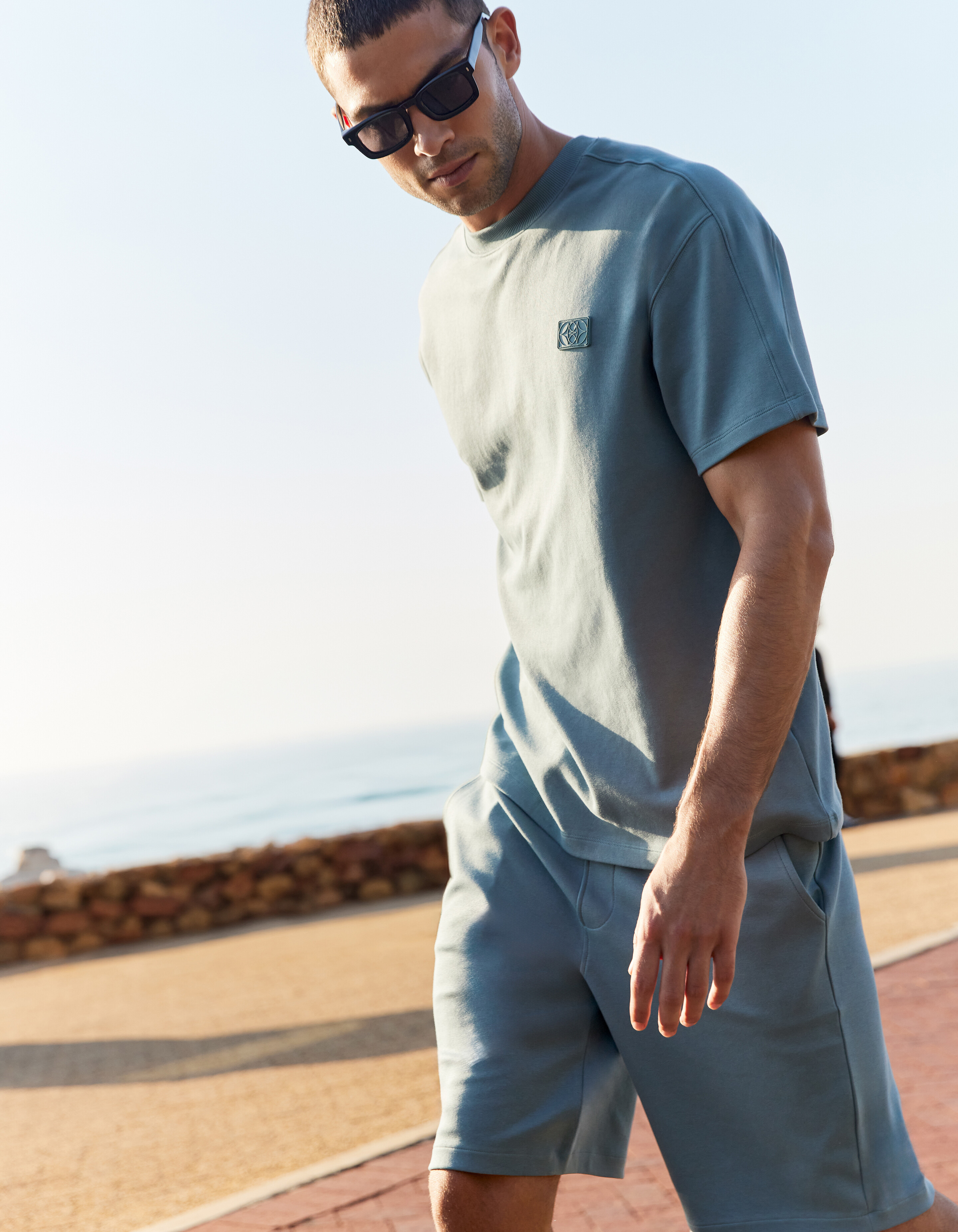 Spark Label T-Shirt Blau SHOEBY MEN