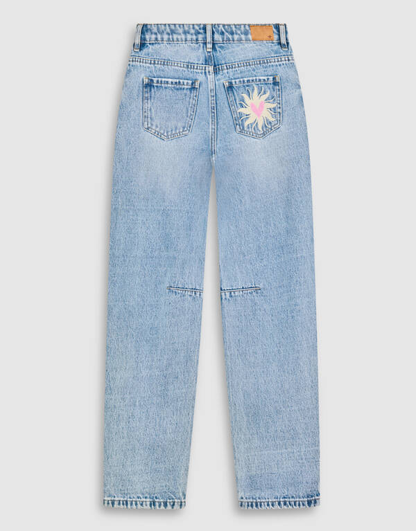 Barrel Wide Leg Jeans Blau SHOEBY GIRLS
